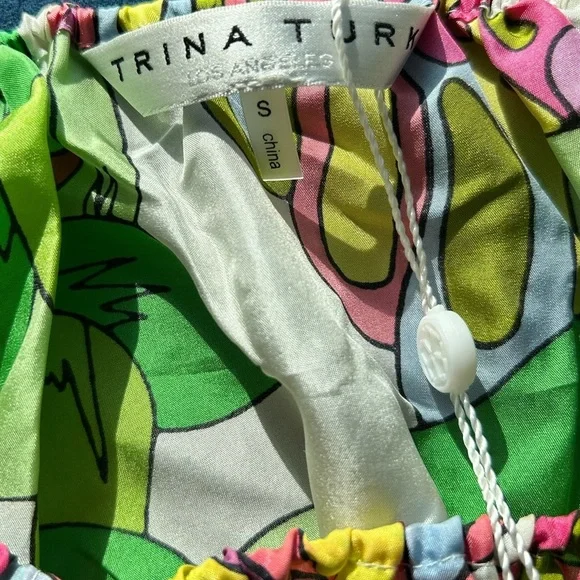 Trina Turk Sandia Silk Top small - Picture 5 of 11